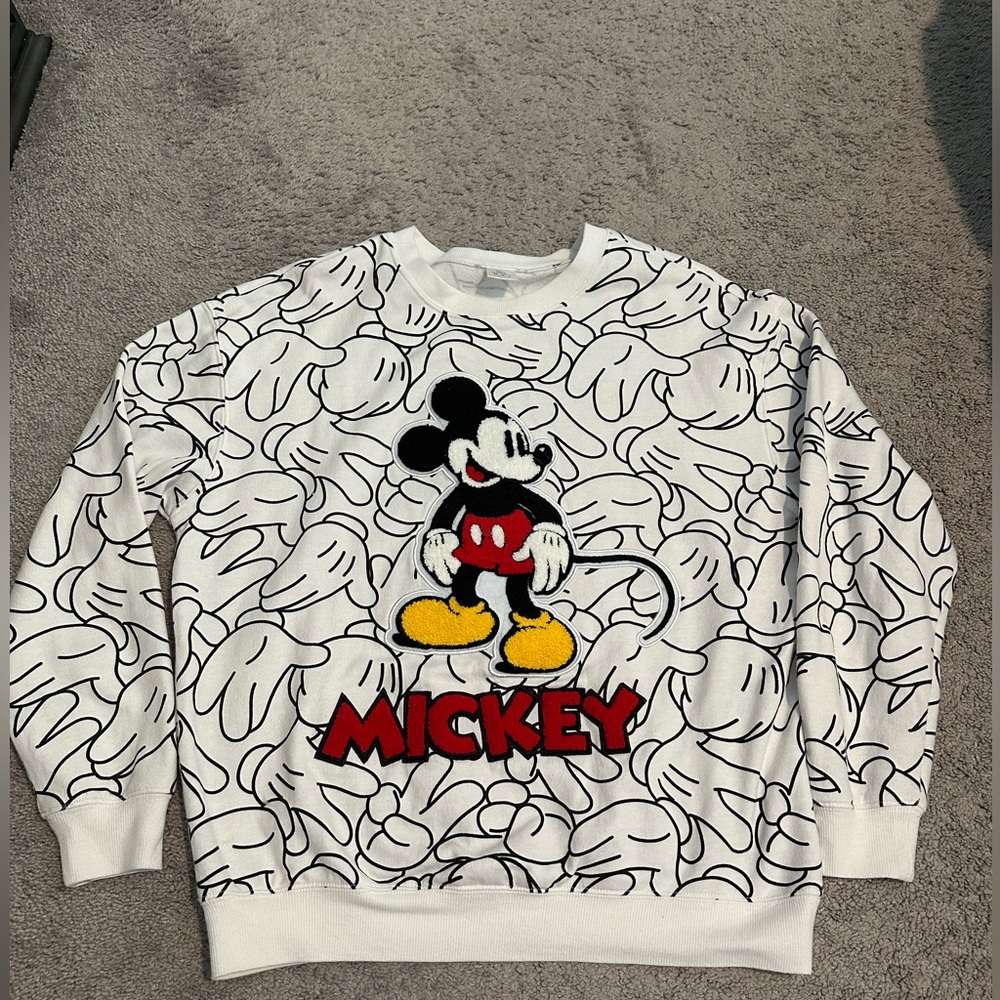Disney 100 - Mickey Mouse White Sweatshirt